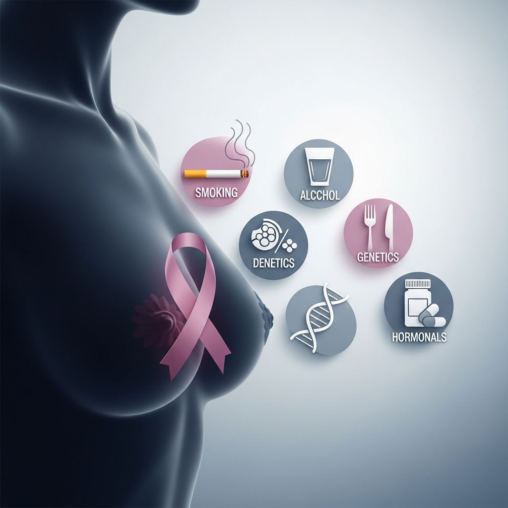 Understand the key causes and risk factors for breast cancer, from unchangeable traits like age and genetics to modifiable lifestyle choices.