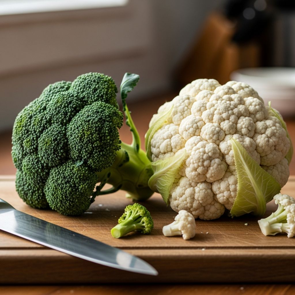 Discover the nutritional showdown between broccoli and cauliflower to determine which cruciferous vegetable packs more health benefits for your diet.