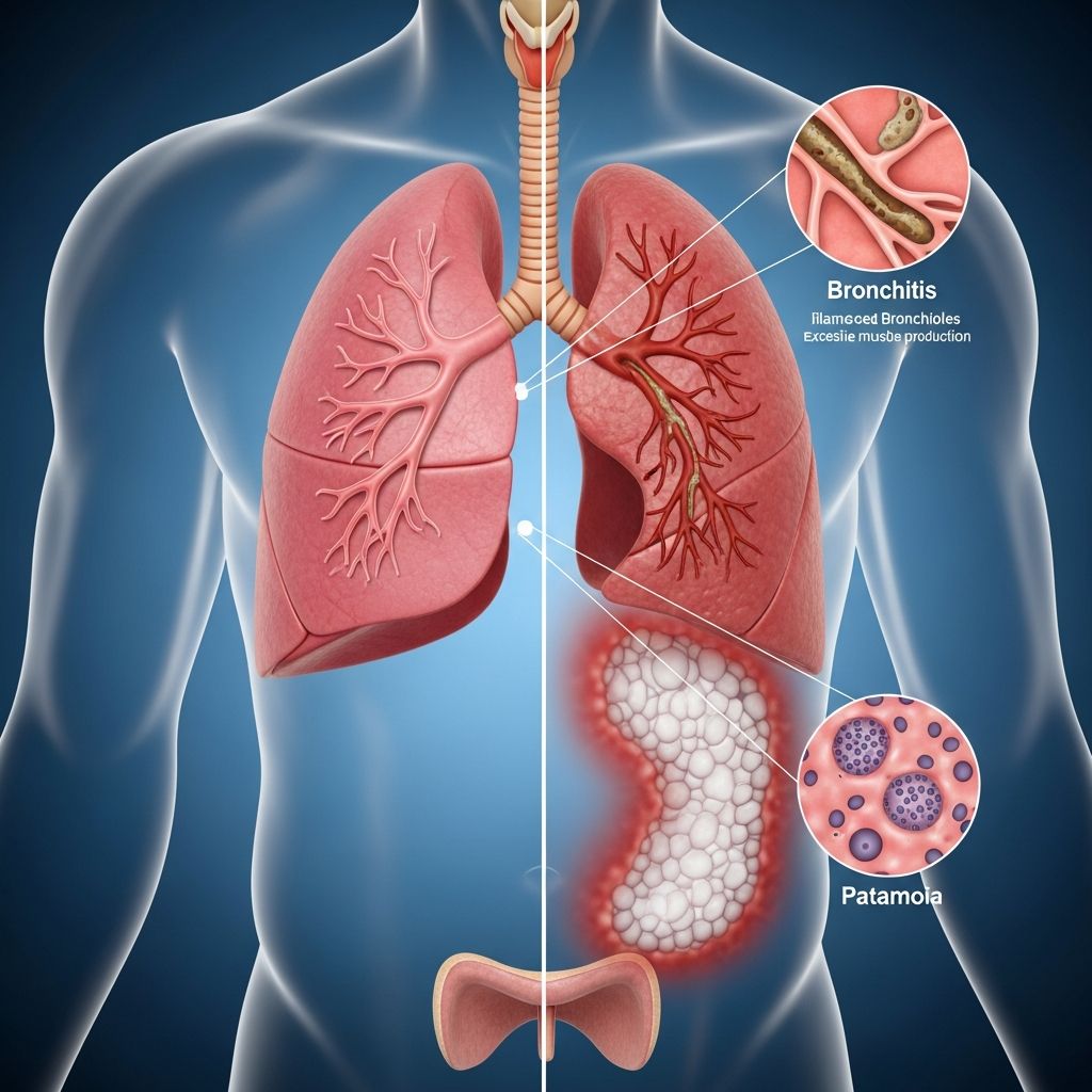 Bronchitis Vs Pneumonia: Key Differences, Symptoms & Treatment Understand the key differences between bronchitis and pneumonia, including symptoms, causes, diagnosis, and treatment options for better respiratory health.