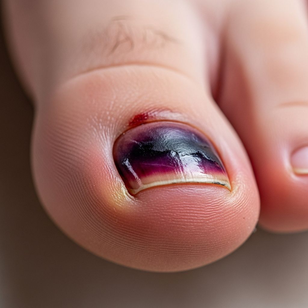 Causes, symptoms, home care, treatments, and when to seek podiatrist help for bruised toenails.