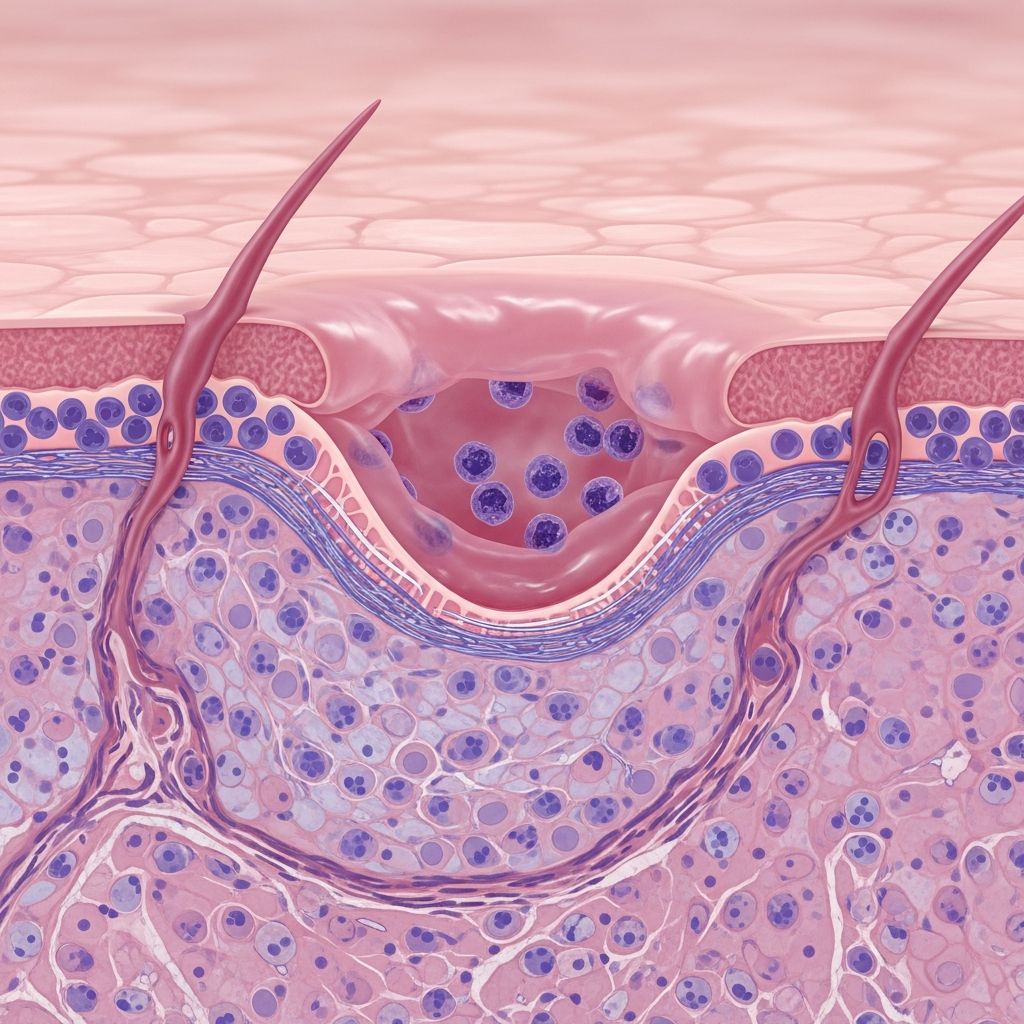 Exploring the pathology of Brunsting-Perry cicatricial pemphigoid: a rare localized variant with scarring bullae on head and neck.