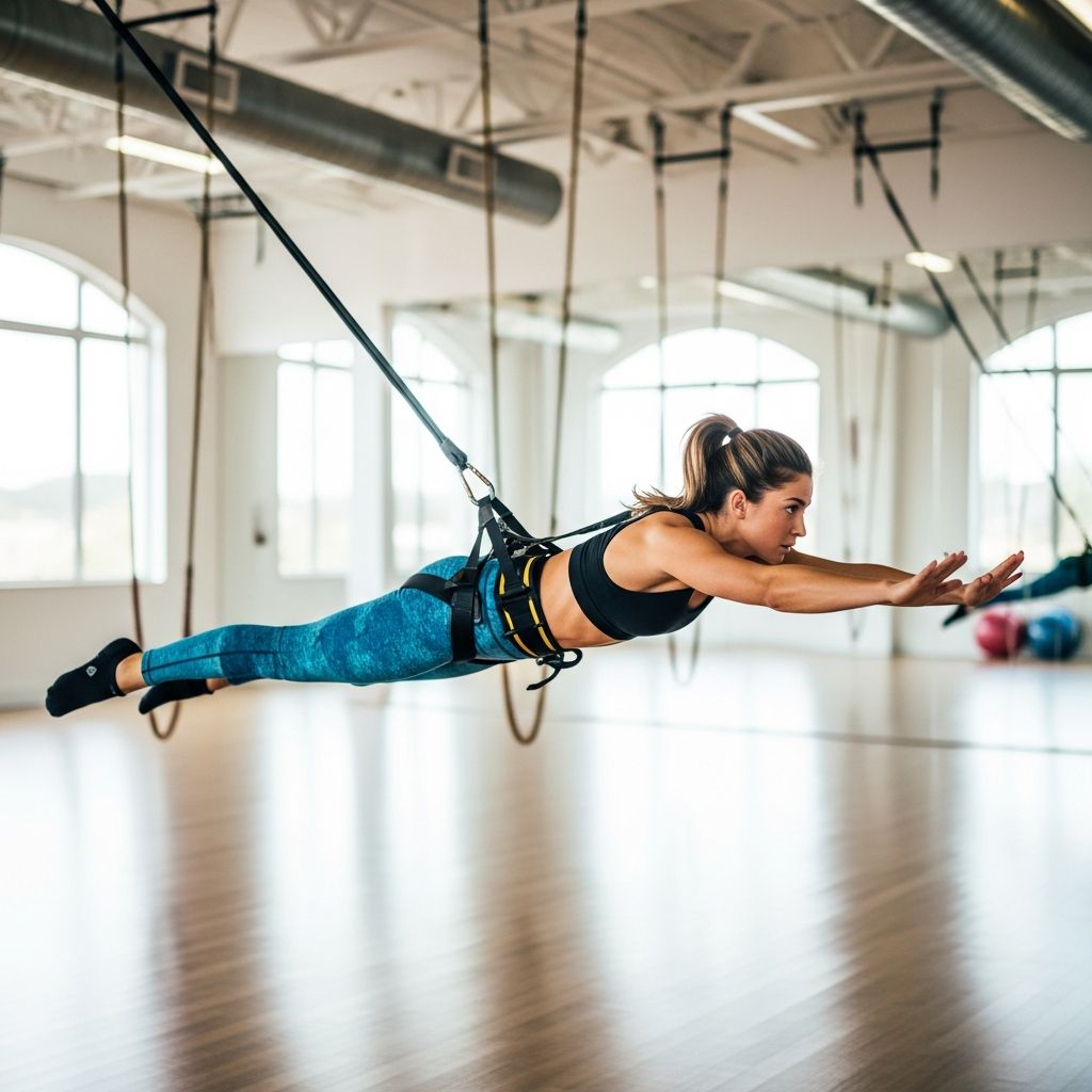 Discover bungee fitness: a low-impact, high-resistance workout that combines cardio, strength, and fun for all fitness levels.
