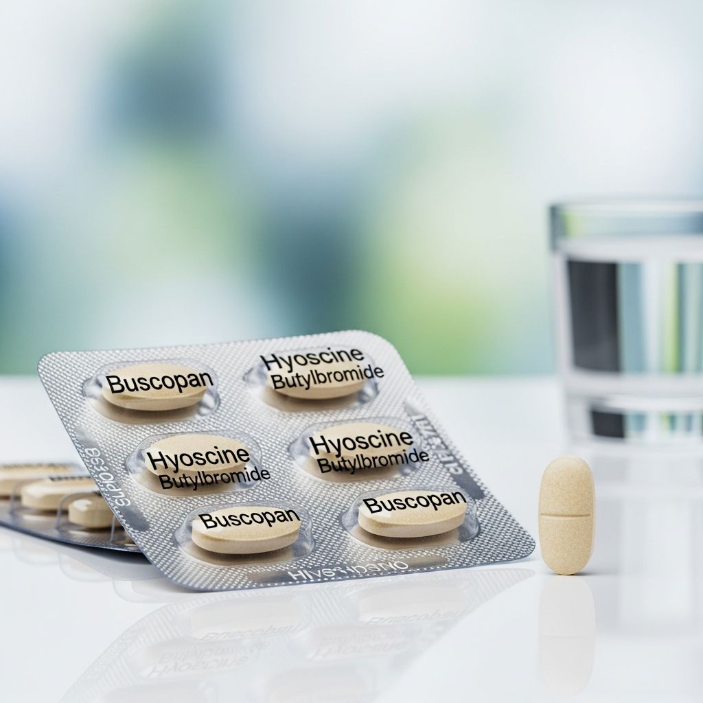 Complete guide to Buscopan tablets: relief for stomach cramps, IBS, and abdominal pain.