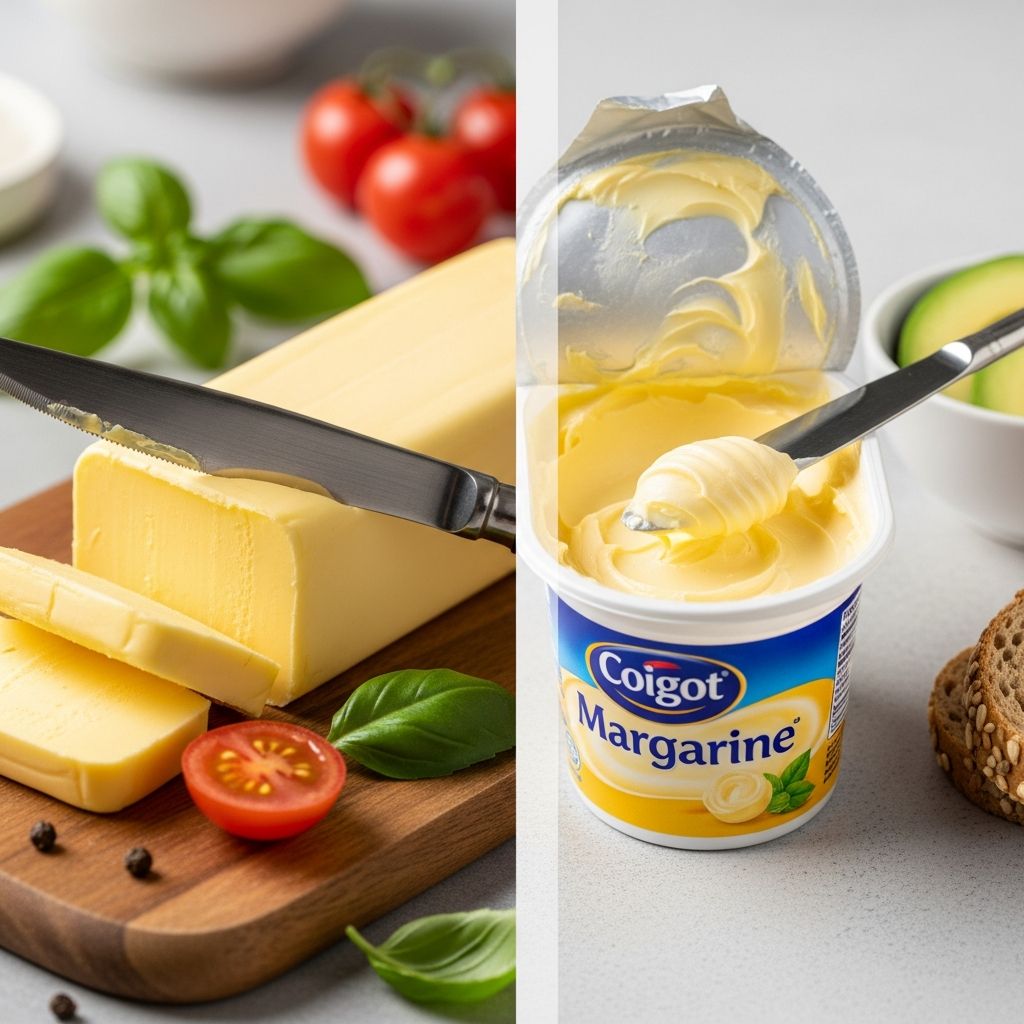 Discover the nutritional differences between butter and margarine to make informed choices for heart health.