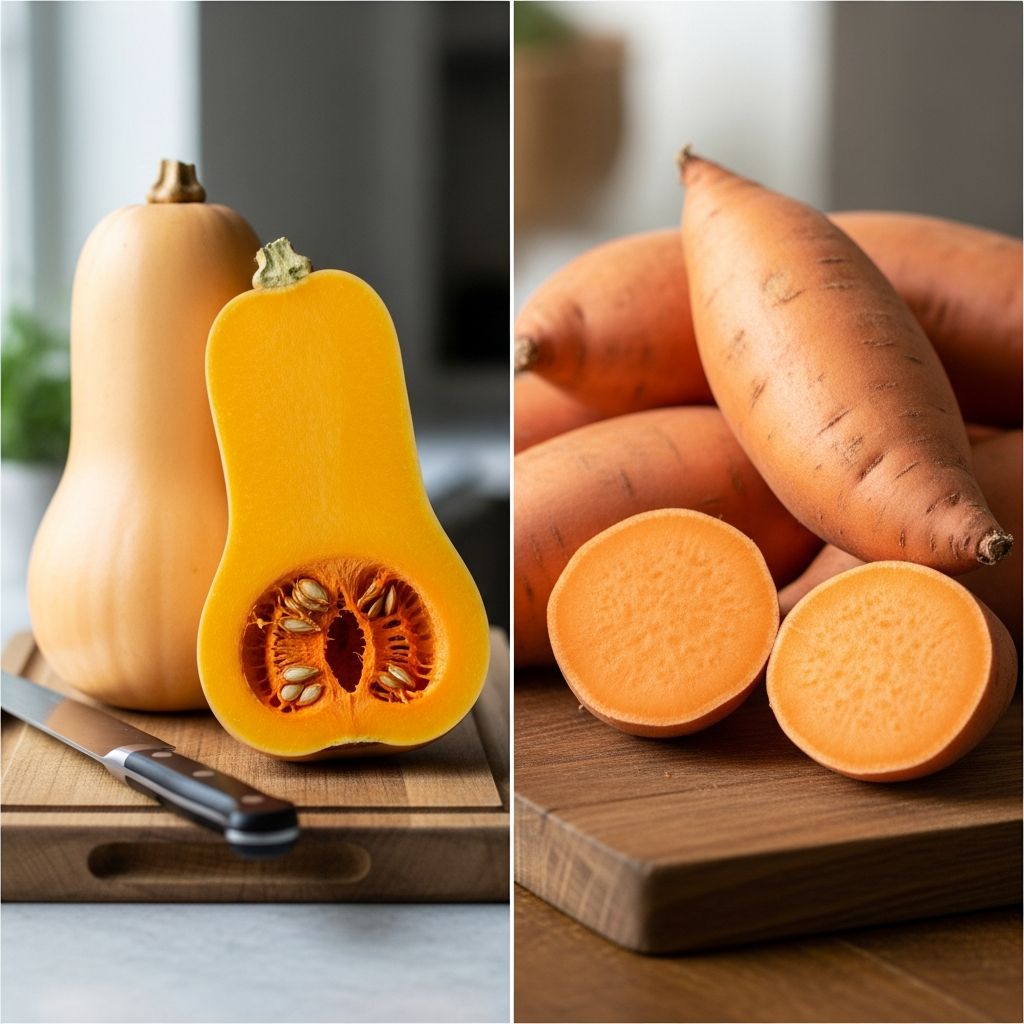 Compare nutrition, health benefits, taste, cooking tips, and when to choose butternut squash or sweet potato for your meals.