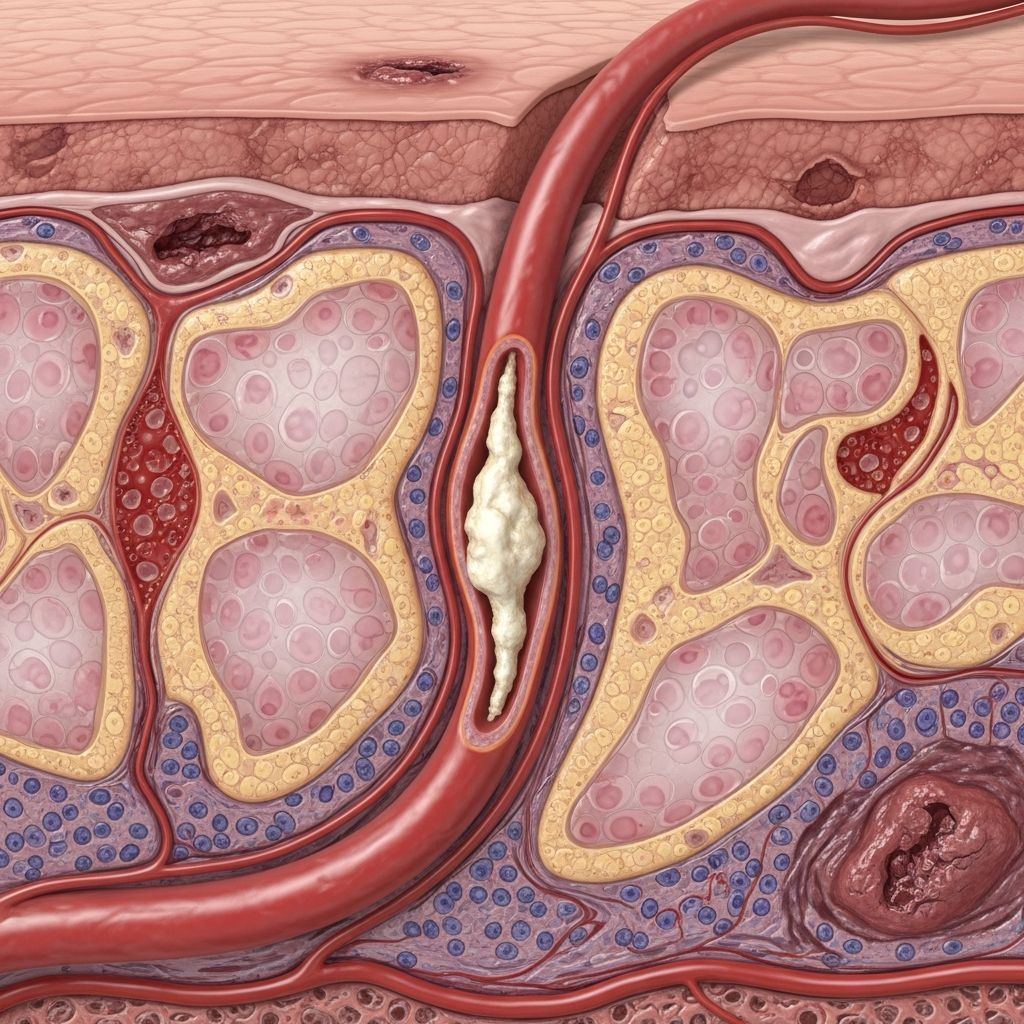 Rare, painful skin condition linked to kidney disease causing vascular calcification and necrotic ulcers.