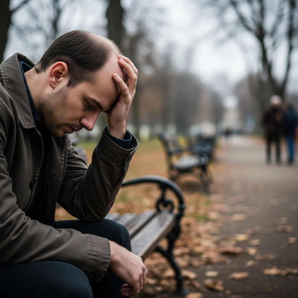 Explore how male pattern baldness impacts mental health, leading to depression, anxiety, and low self-esteem, and discover coping strategies.