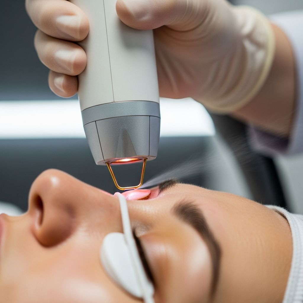 Advanced CO2 laser resurfacing for skin rejuvenation, scar reduction, and treatment of skin lesions with precise ablation technology.