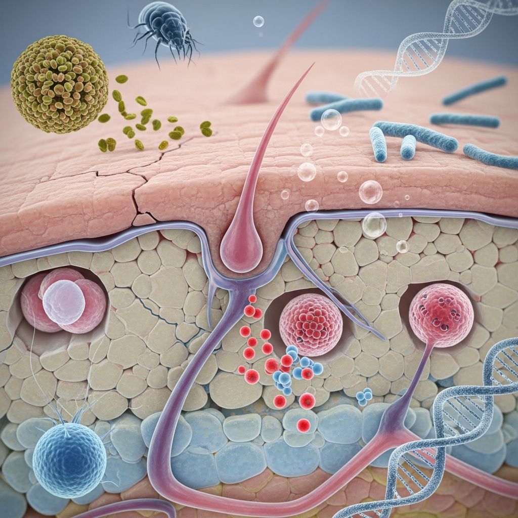 Unraveling the genetic, immune, and environmental factors driving atopic dermatitis and eczema flares.