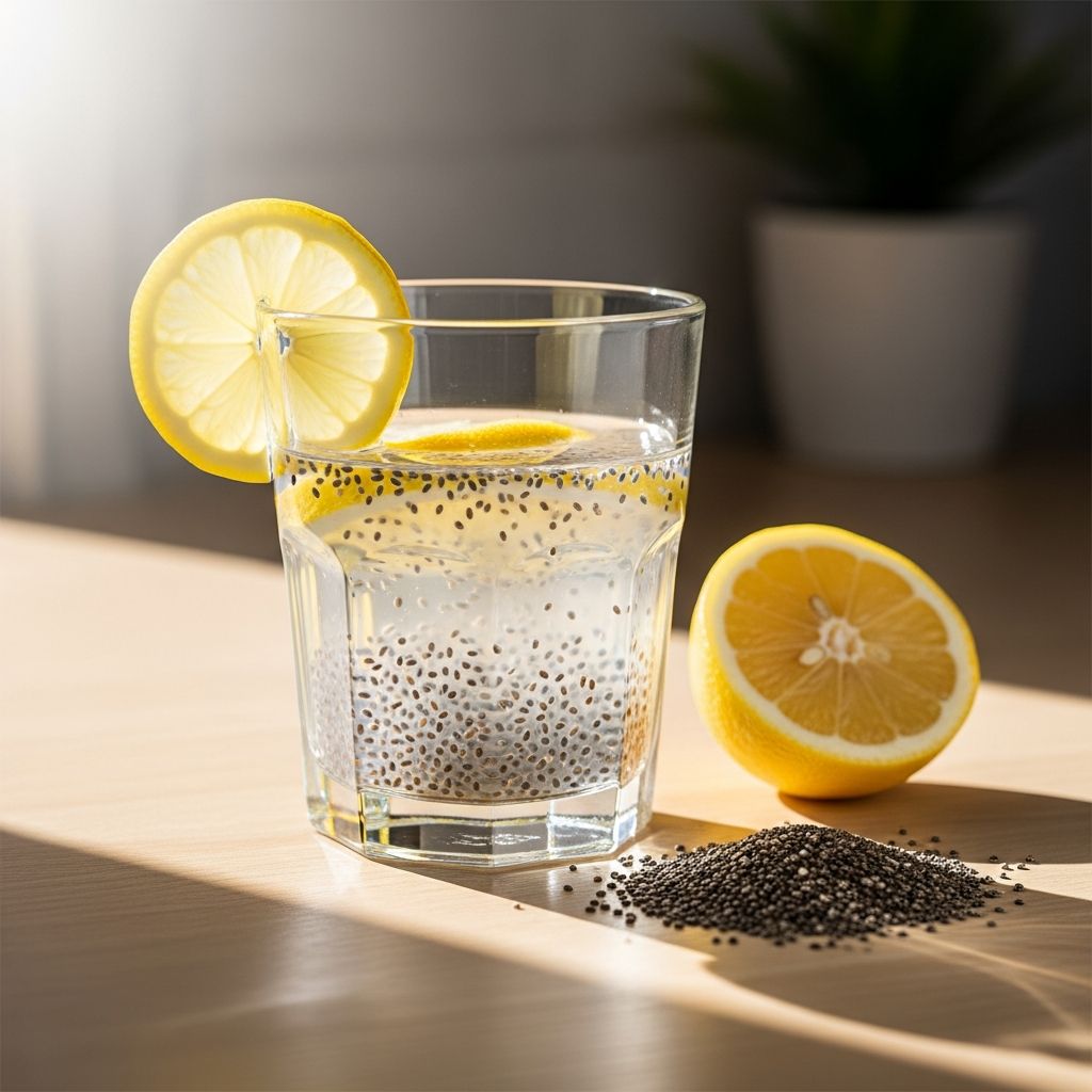Discover the health benefits, recipe, and science behind the popular chia seeds and lemon water drink for digestion, hydration, and more.