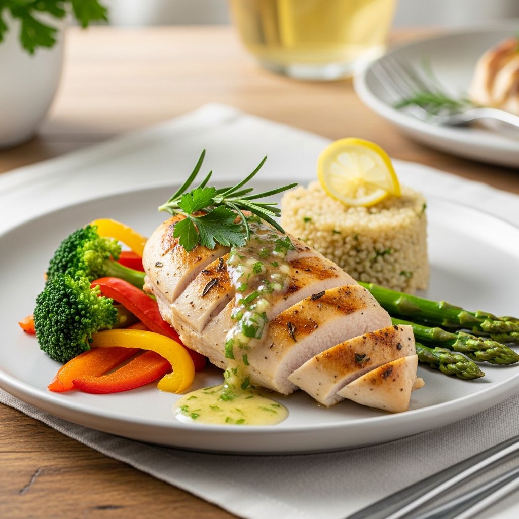 Delicious, heart-healthy chicken dinners packed with fiber, lean protein and cholesterol-lowering ingredients to support better heart health.