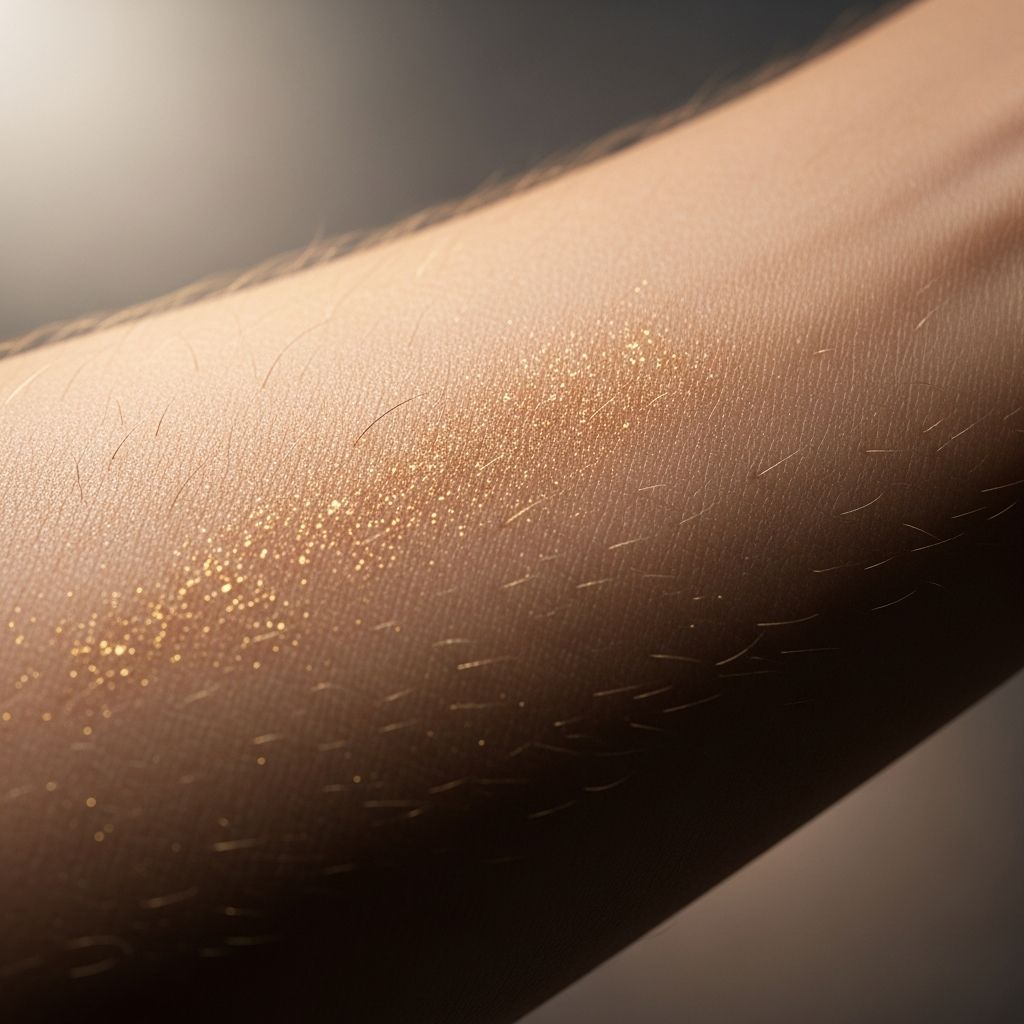 Understanding the rare gold-induced skin pigmentation: causes, clinical features, diagnosis, and management insights.