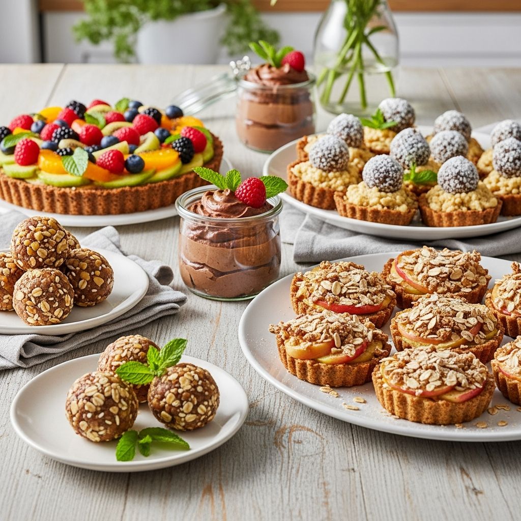 Delicious, wholesome dessert recipes using whole foods, no refined sugars or flours for guilt-free indulgence.