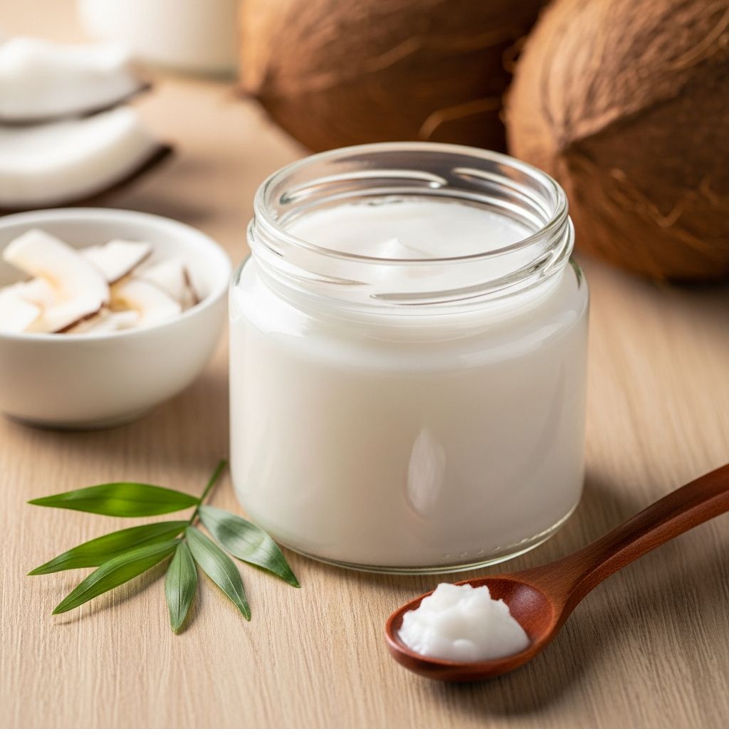 Discover the science-backed benefits, uses, and risks of coconut oil for skin care, from moisturizing to acne treatment.