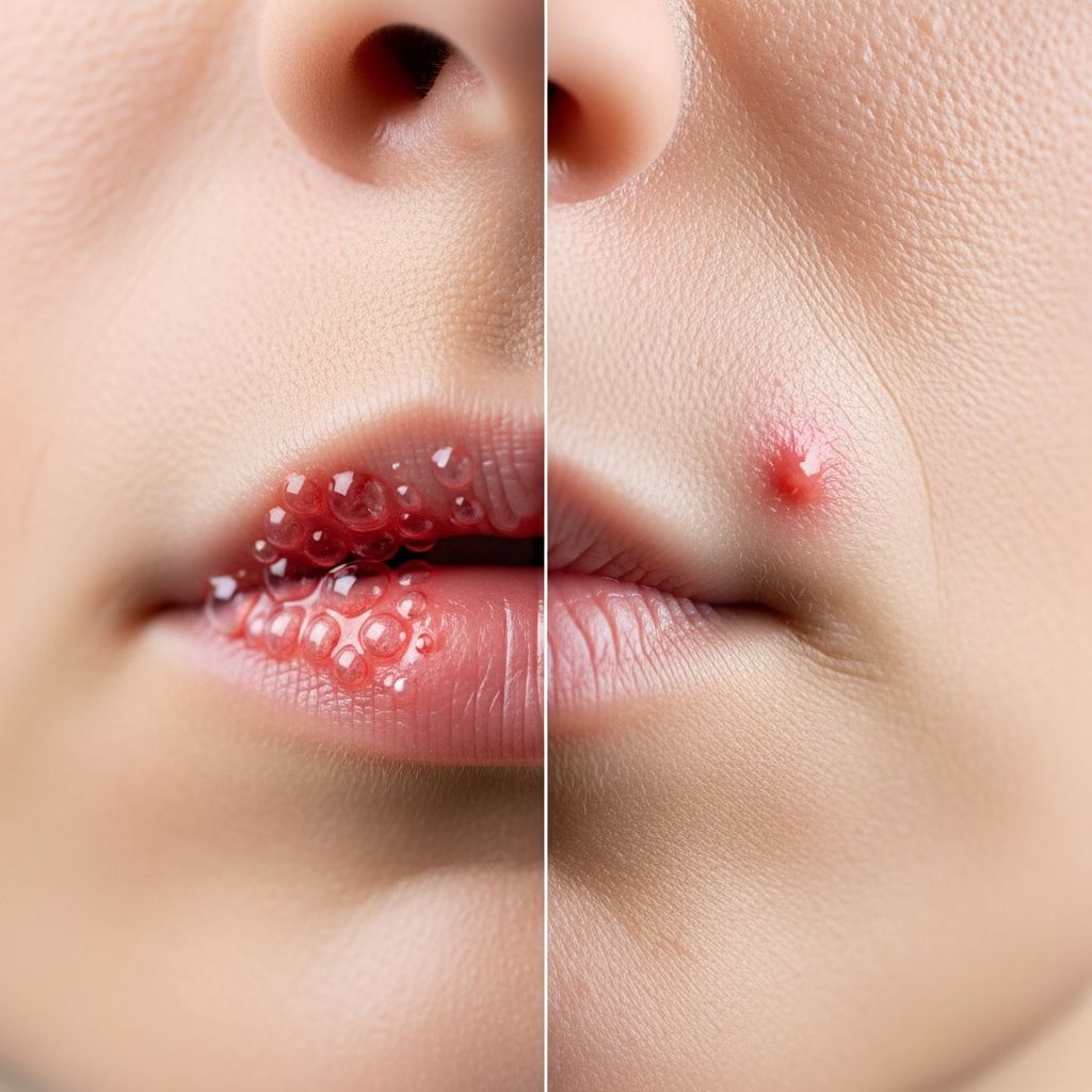 Learn to distinguish cold sores from pimples by symptoms, causes, treatments, and prevention for effective skin care.