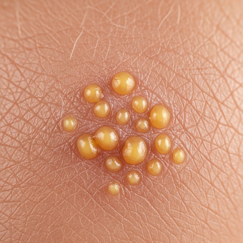 Rare skin disorder with translucent papules on sun-exposed areas: causes, types, diagnosis, and management options.
