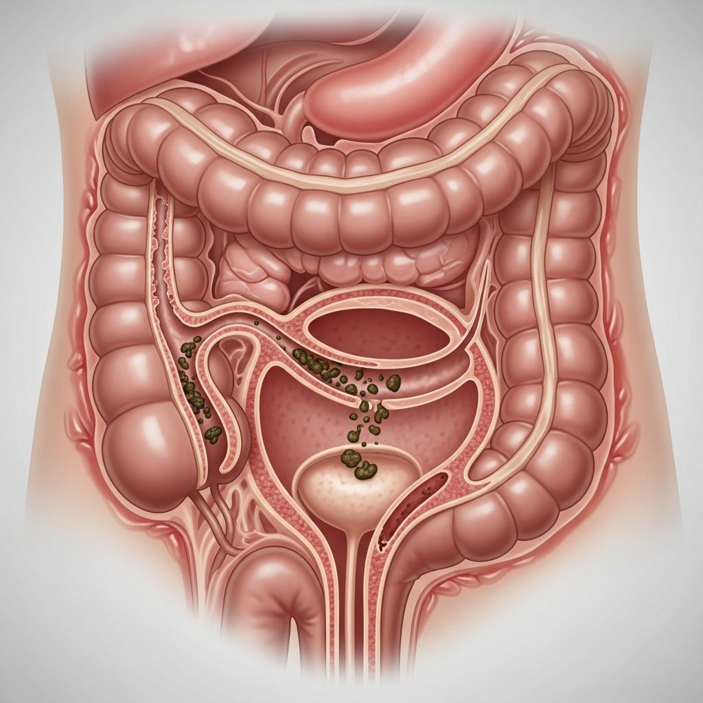 Understand colovesical fistula: symptoms like pneumaturia, causes from diverticulitis to cancer, diagnosis, and surgical treatments explained.