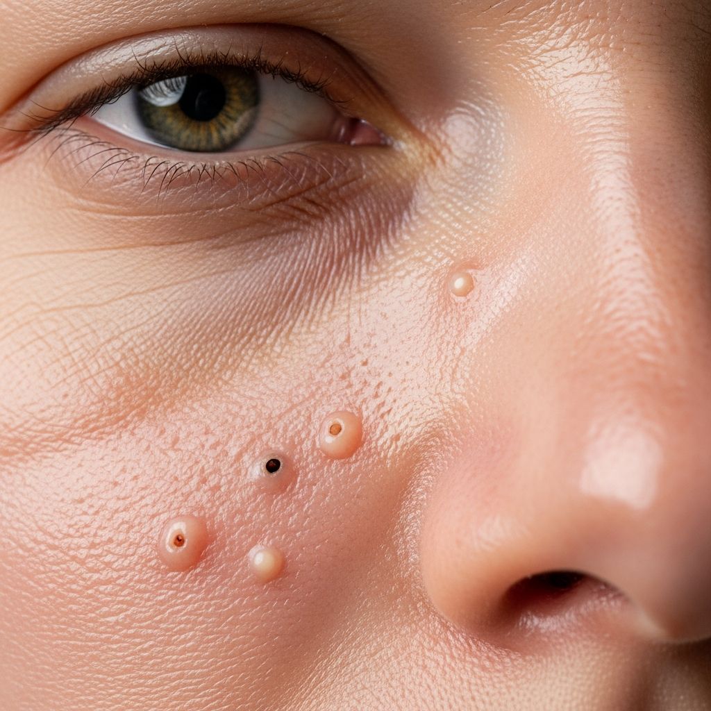 Understanding comedonal acne: non-inflammatory skin bumps primarily on forehead and chin, causes, treatments, and prevention strategies.