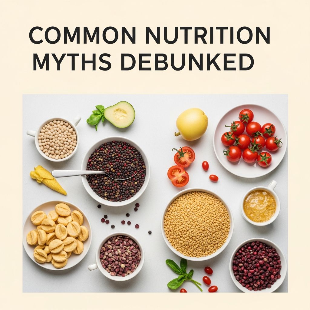 Unravel the truth behind 12 persistent nutrition myths that mislead your healthy eating journey and discover evidence-based facts.