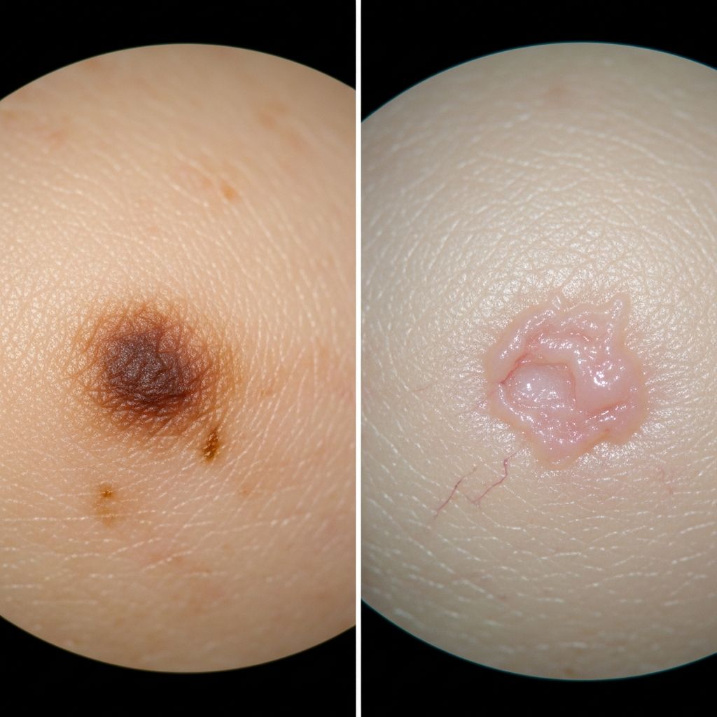 Explore galleries of dermoscopy images comparing polarized and non-polarized views across skin lesions for enhanced diagnostic accuracy.