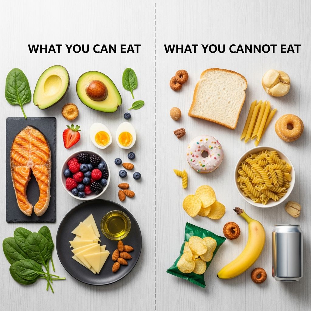 Your ultimate guide to keto-friendly foods: Discover what to eat, limit, and avoid on a ketogenic diet for successful fat-burning.