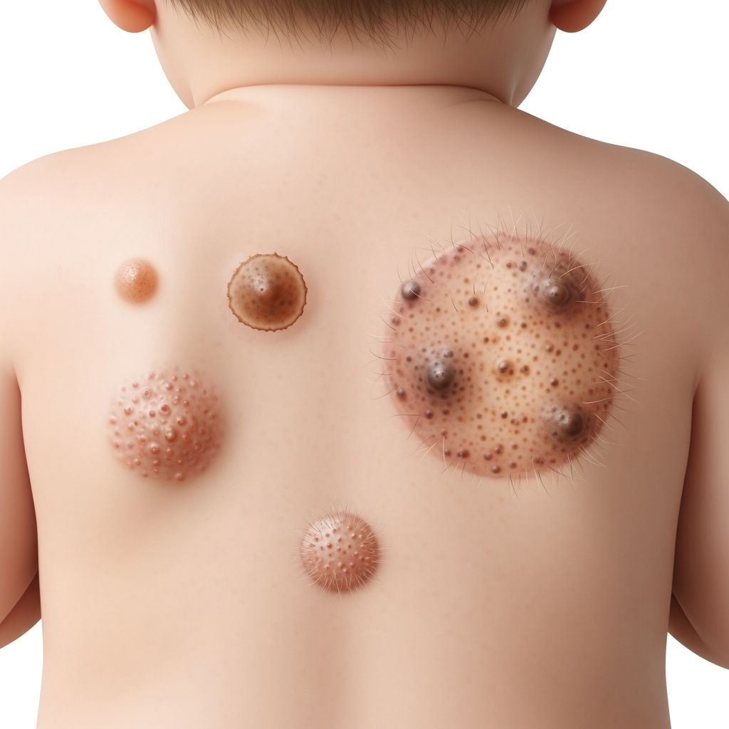 Understanding congenital naevi: birthmarks, risk factors, and treatment options for melanocytic lesions.