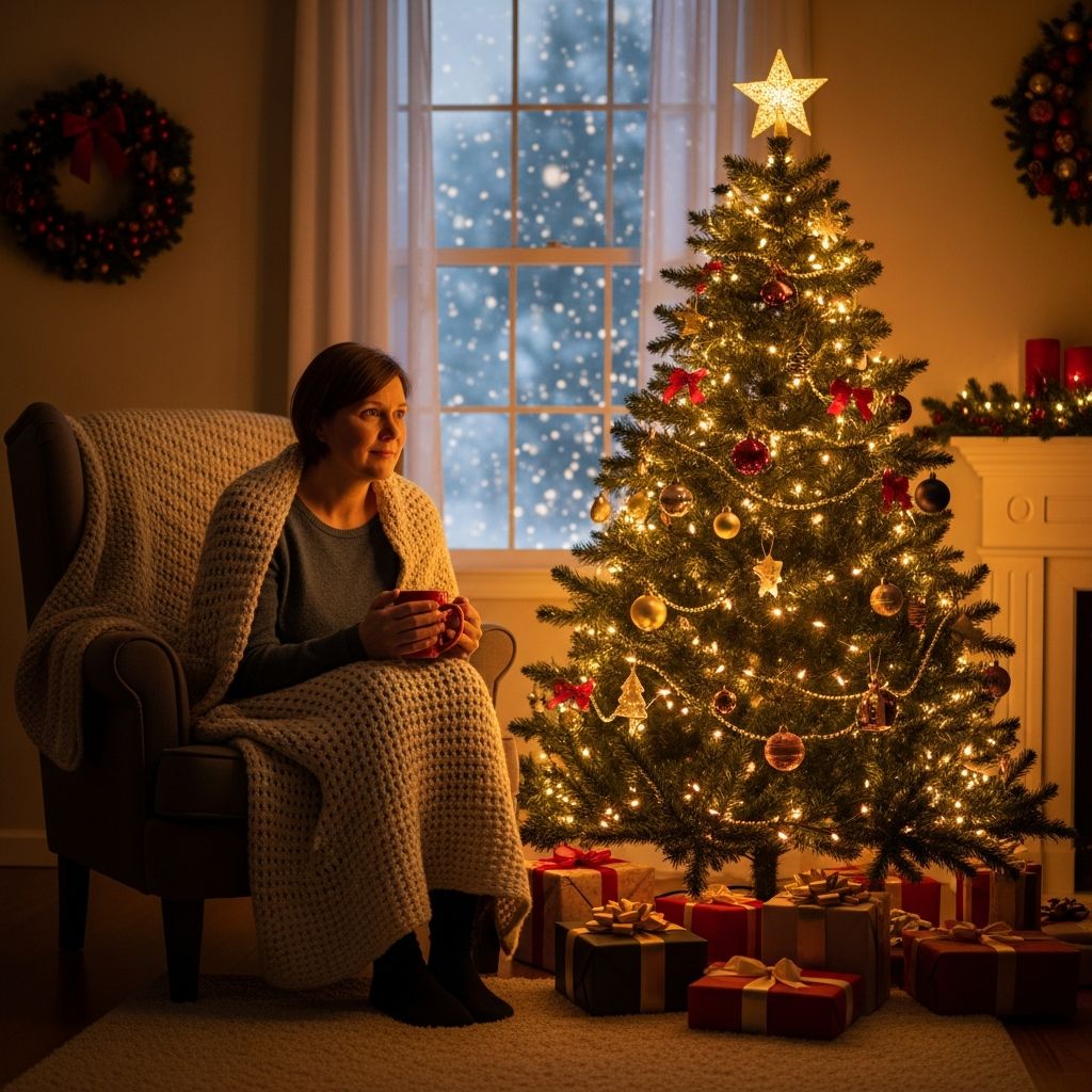 Practical strategies and emotional support for enjoying Christmas despite a terminal diagnosis, focusing on self-care and family connections.