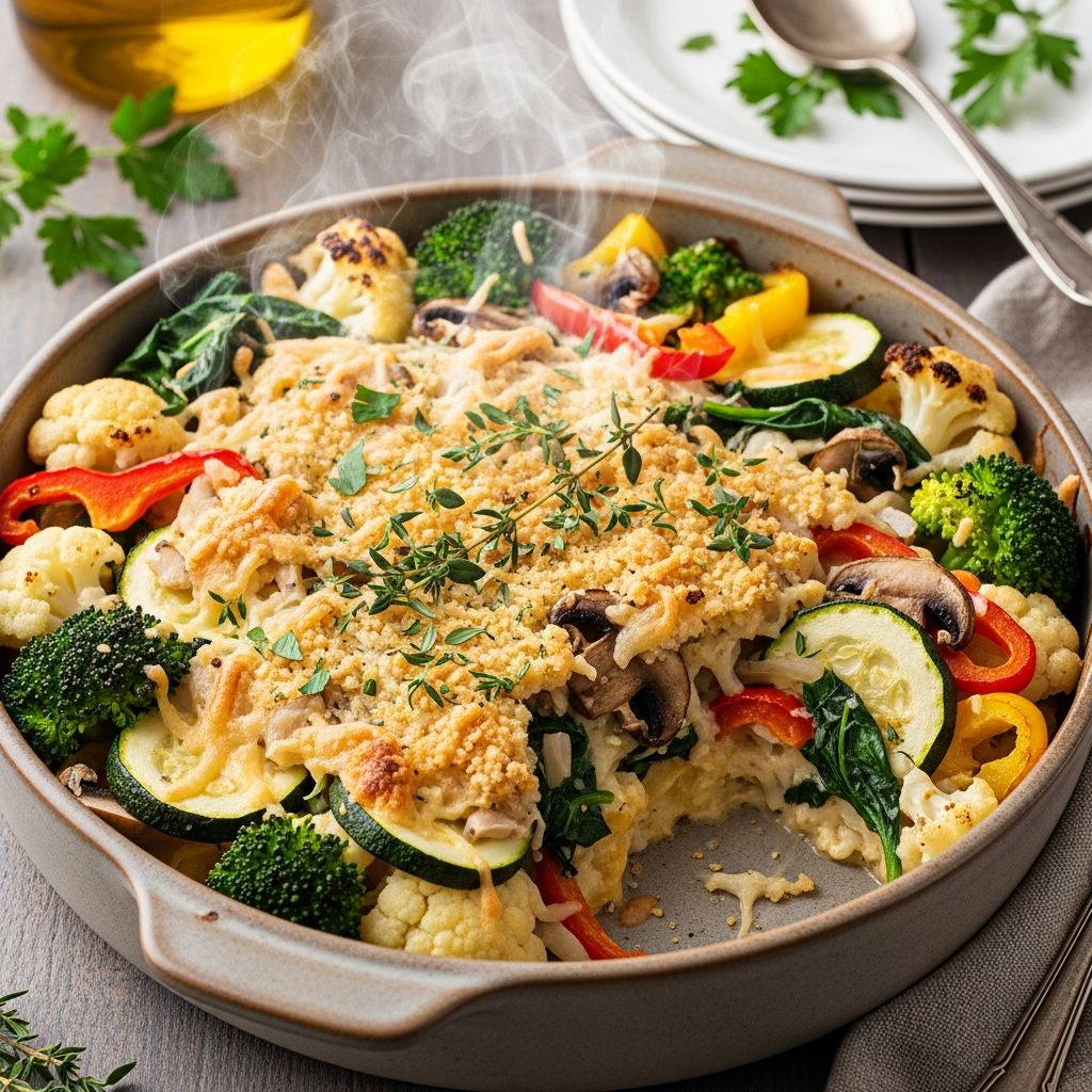 Warm up with 20 comforting low-carb vegetarian casseroles packed with veggies, cheese, and flavor for easy weeknight dinners.