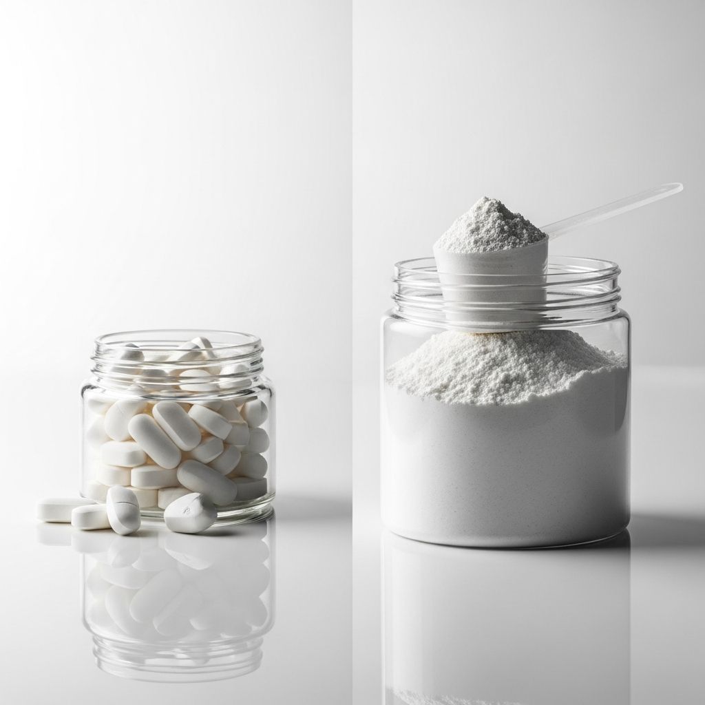 Discover the key differences between creatine pills and powder to choose the best supplement form for your fitness goals and lifestyle.