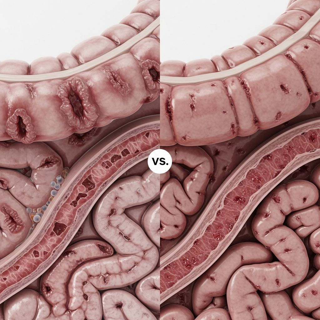 Crohn’s Disease Vs. Ulcerative Colitis: 5 Key Differences Understand the key differences between Crohn's disease and ulcerative colitis to navigate diagnosis, treatment, and management effectively.