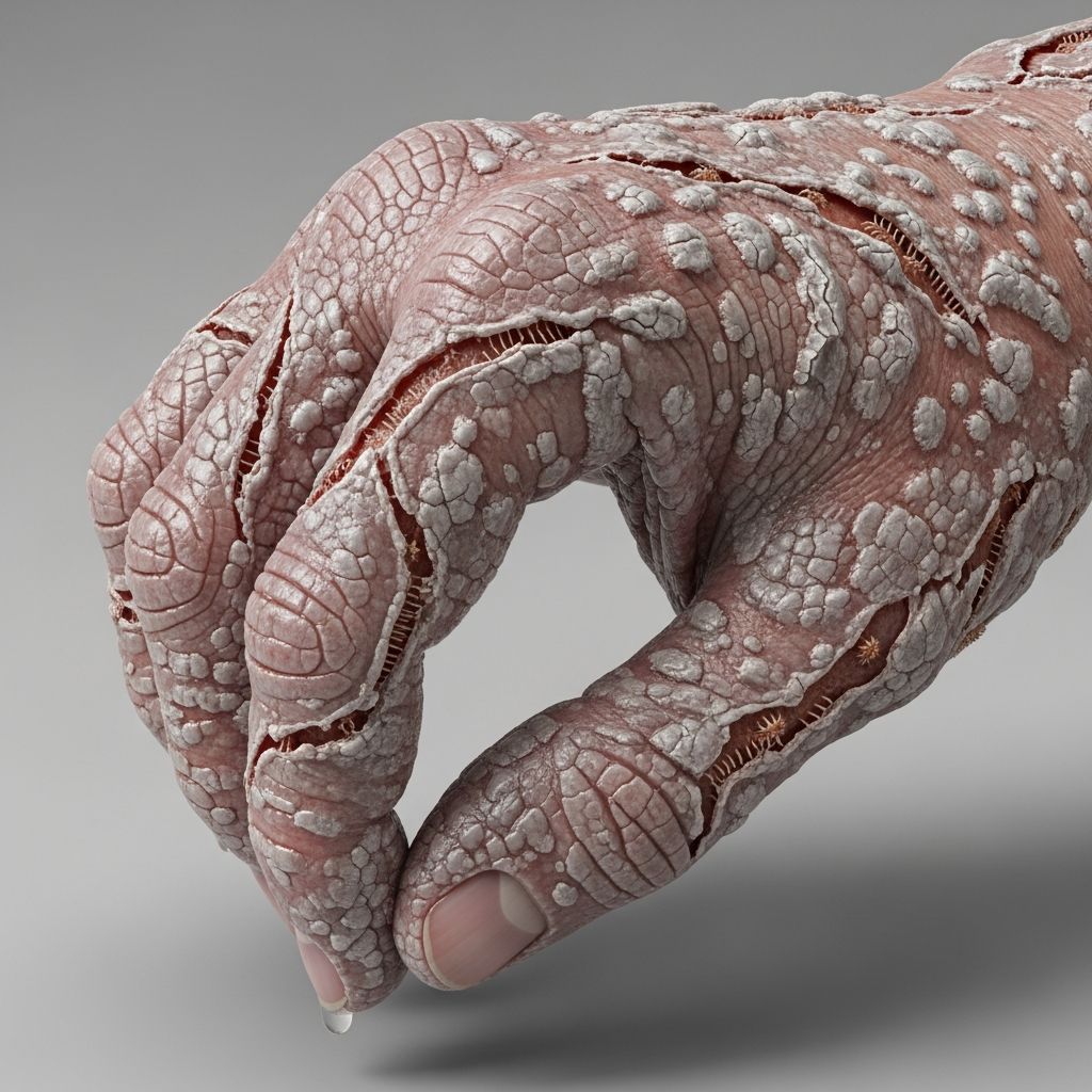 Understanding crusted scabies: A severe parasitic infection affecting immunocompromised patients.