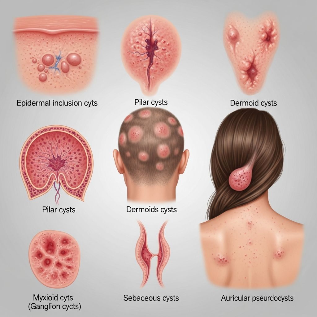 Comprehensive guide to skin cysts and pseudocysts: types, causes, diagnosis, and effective treatments.