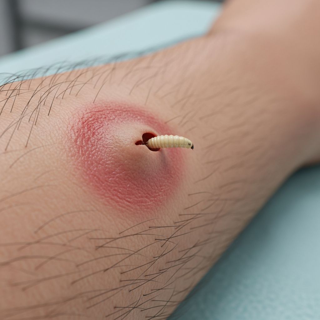 Understanding cutaneous myiasis: fly larva infestation of the skin and effective treatment options.