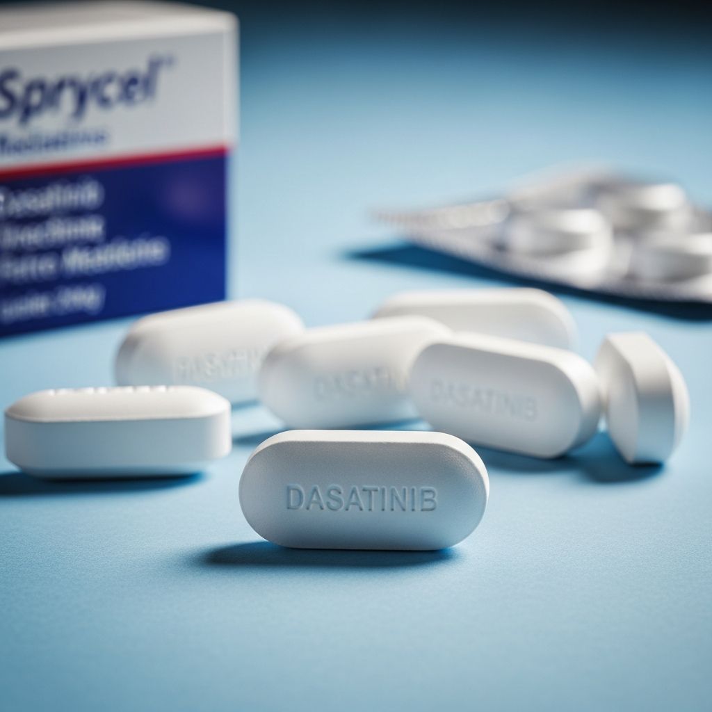 Comprehensive guide to dasatinib (Sprycel, Uxil) for treating chronic myeloid leukaemia in adults and children.