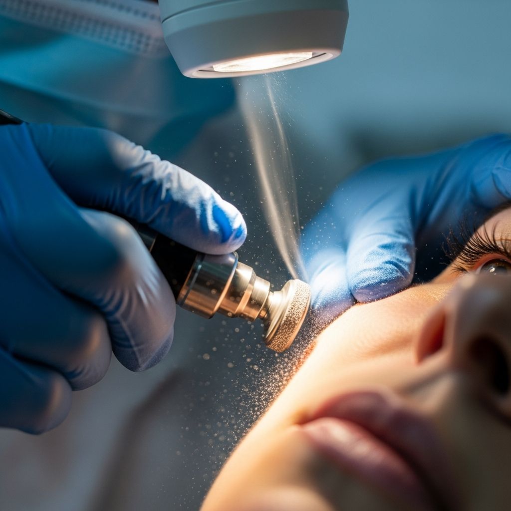 Dermabrasion is a skin-resurfacing procedure that mechanically removes the epidermis to improve scars, wrinkles, and other skin imperfections for a smoother complexion.