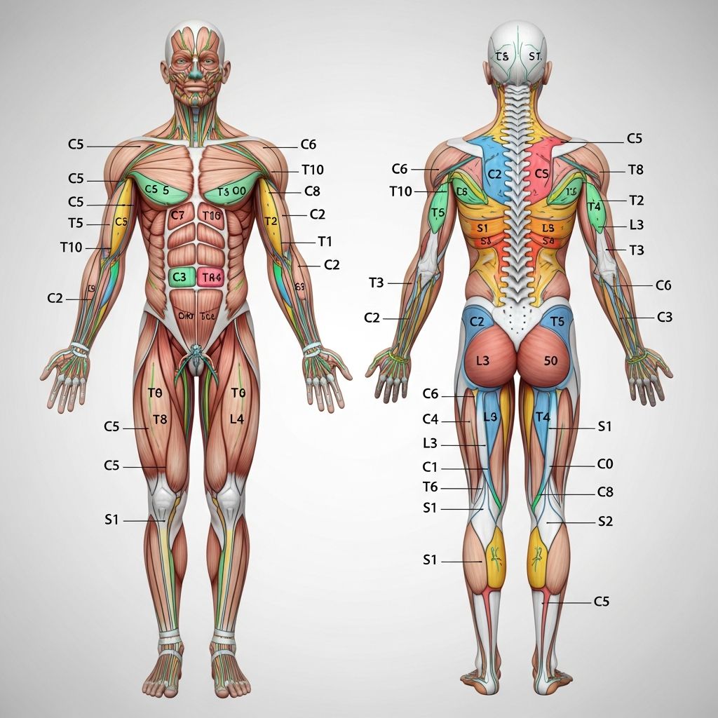 Understanding dermatomes: segmental skin areas innervated by spinal nerves, essential for diagnosing neurological conditions.