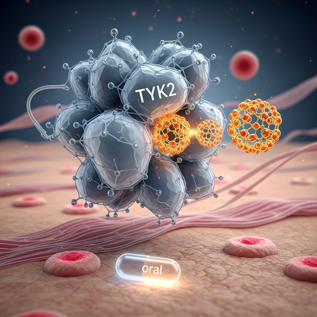 Comprehensive guide to deucravacitinib, a selective TYK2 inhibitor for moderate to severe plaque psoriasis treatment.