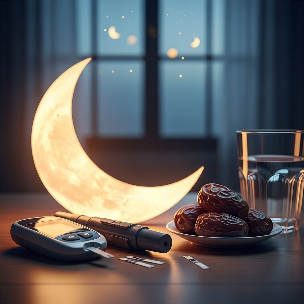 Essential guidance for safely managing diabetes while fasting during Ramadan, including risk assessment, medication adjustments, and monitoring tips.