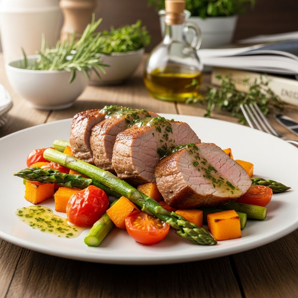 Delicious pork recipes designed for diabetes management, balancing flavor with blood sugar control using lean cuts and smart ingredients.