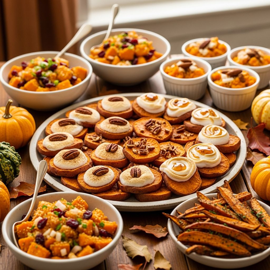 Delight in Thanksgiving with sweet potato dishes tailored for diabetes management, balancing flavor and blood sugar control.