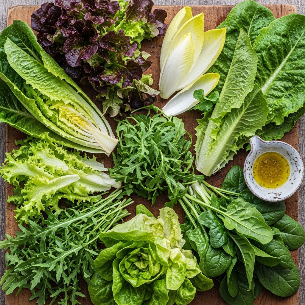 Discover the diverse world of lettuces and greens, from crisp romaine to buttery Bibb, and learn how to mix them for flavorful, nutrient-packed salads.