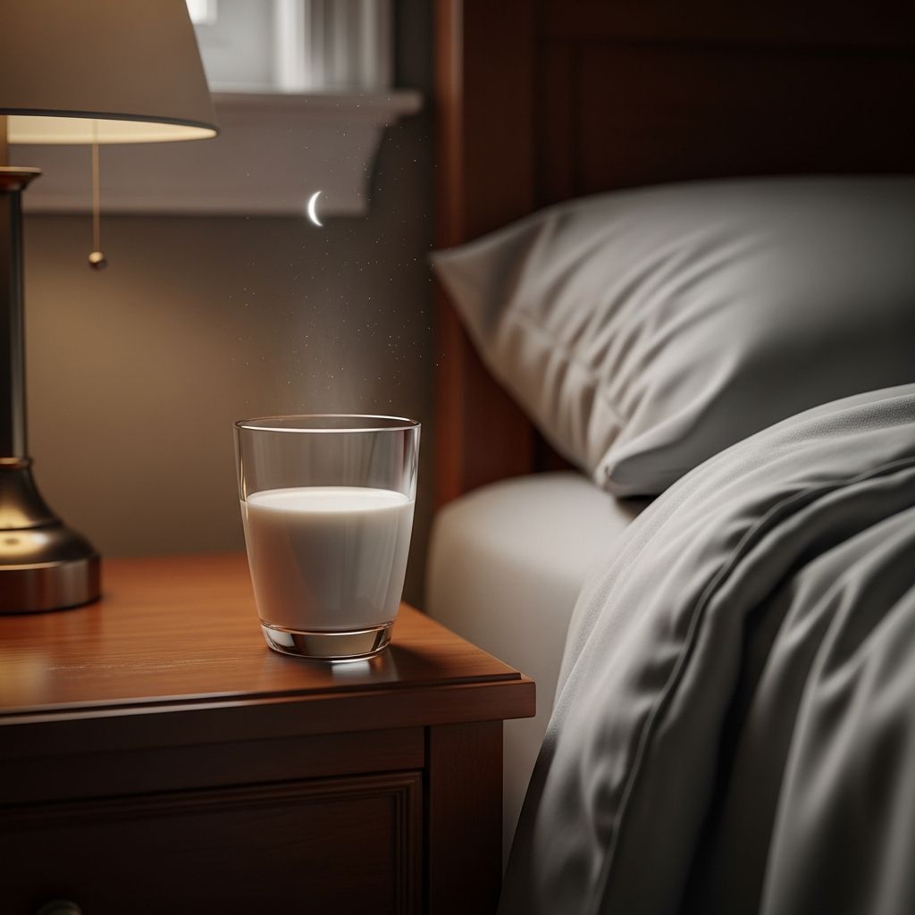 Explore the science behind warm milk as a sleep aid: tryptophan, melatonin, and why it might work for better rest.
