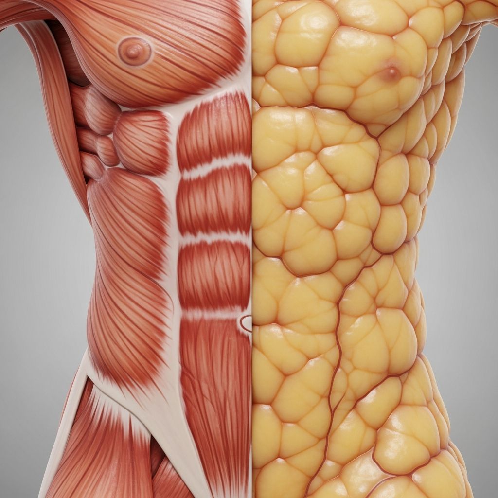 Unraveling the myth: Muscle and fat weigh the same, but density makes all the difference in body composition and appearance.