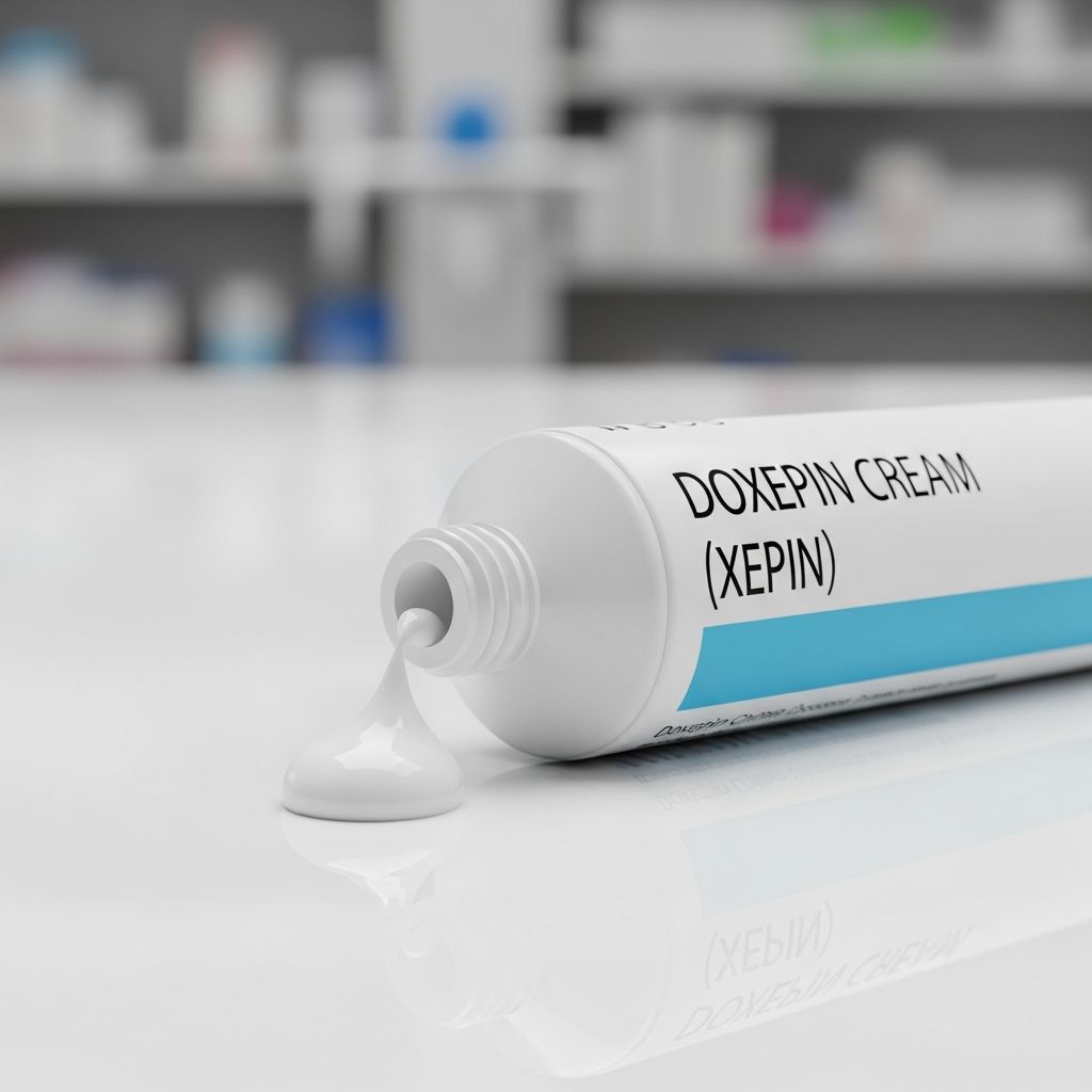 Effective relief from eczema itching: Learn about doxepin cream usage, side effects, and precautions for safe application.