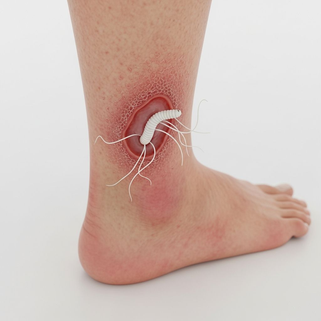 Dracunculiasis, or Guinea worm disease, is a crippling parasitic infection nearing global eradication through targeted public health interventions.