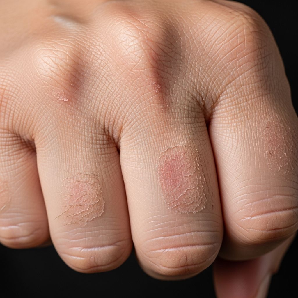 Visual guide to dry skin (xerosis) manifestations across body sites, ages, and conditions including ichthyosis.