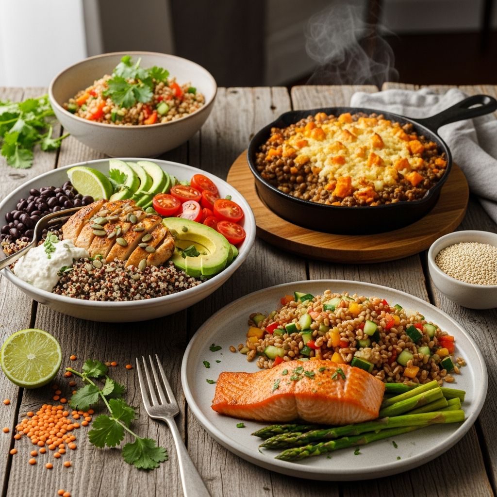 Discover 30 simple, delicious dinner recipes packed with protein and fiber to support your health goals effortlessly.