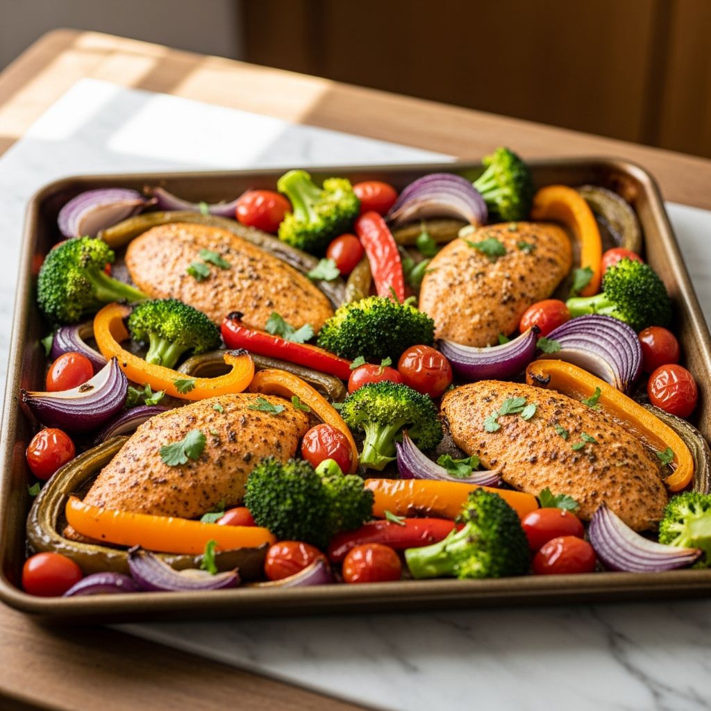 Discover effortless high-protein sheet pan dinners that are nutritious, delicious, and quick to prepare.