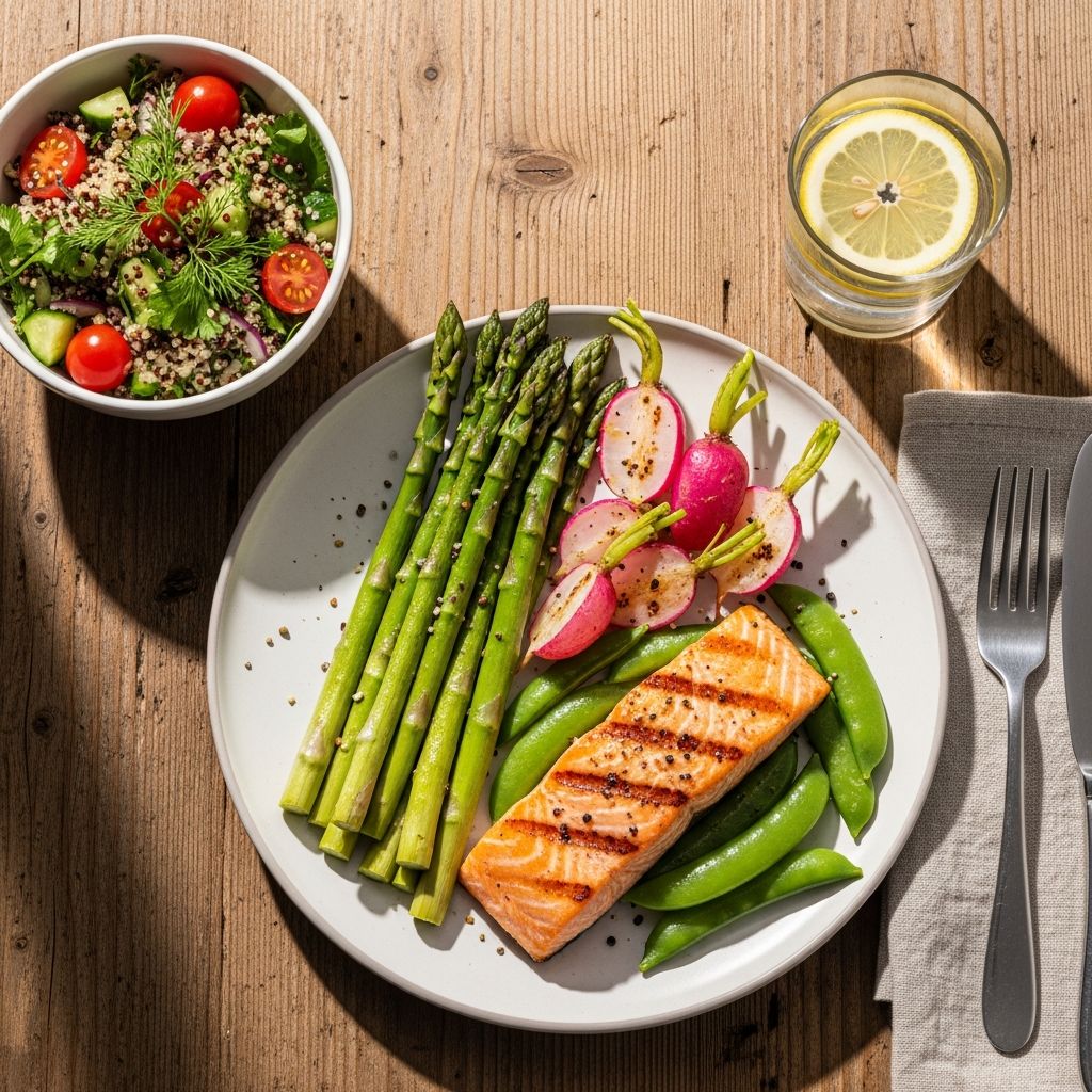 Delicious, diabetes-friendly spring dinners packed with fiber, lean protein and healthy fats to stabilize blood sugar levels effortlessly.