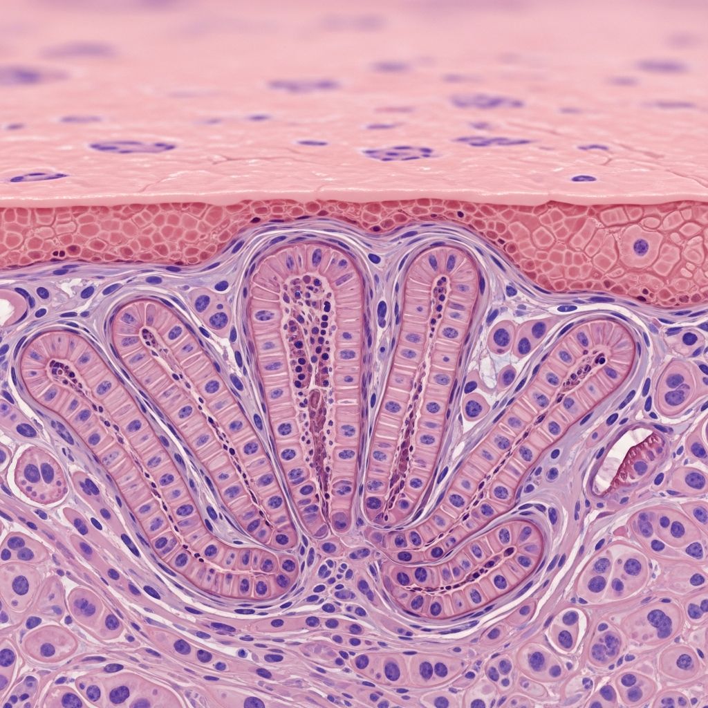 Comprehensive pathology guide to eccrine papillary adenoma: clinical features, histopathology, diagnosis, and management of this rare benign sweat gland tumour.